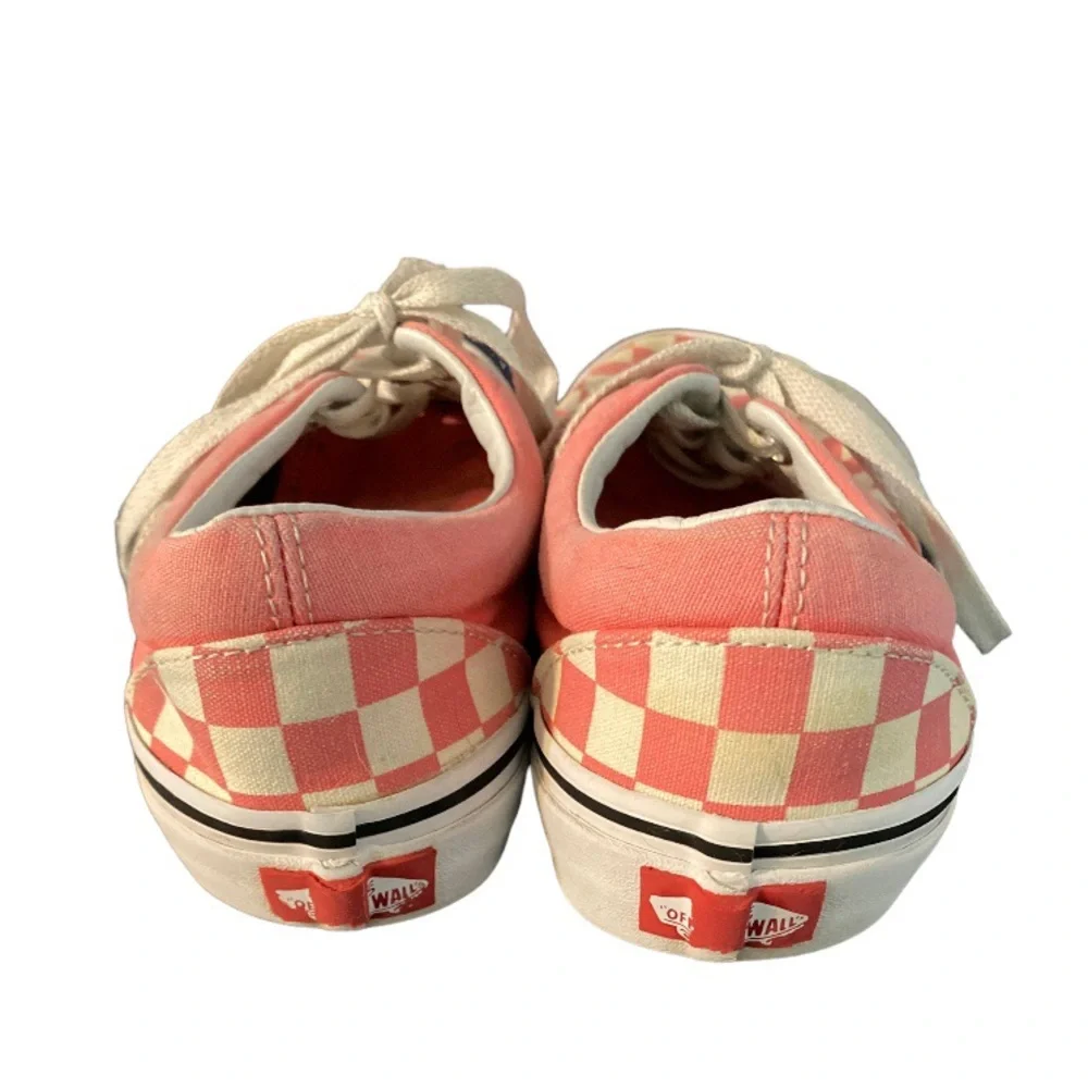 Pink Vans Era Womens Skate Shoes Sneaker Pink Strawberry Check  Checkerboard 7
